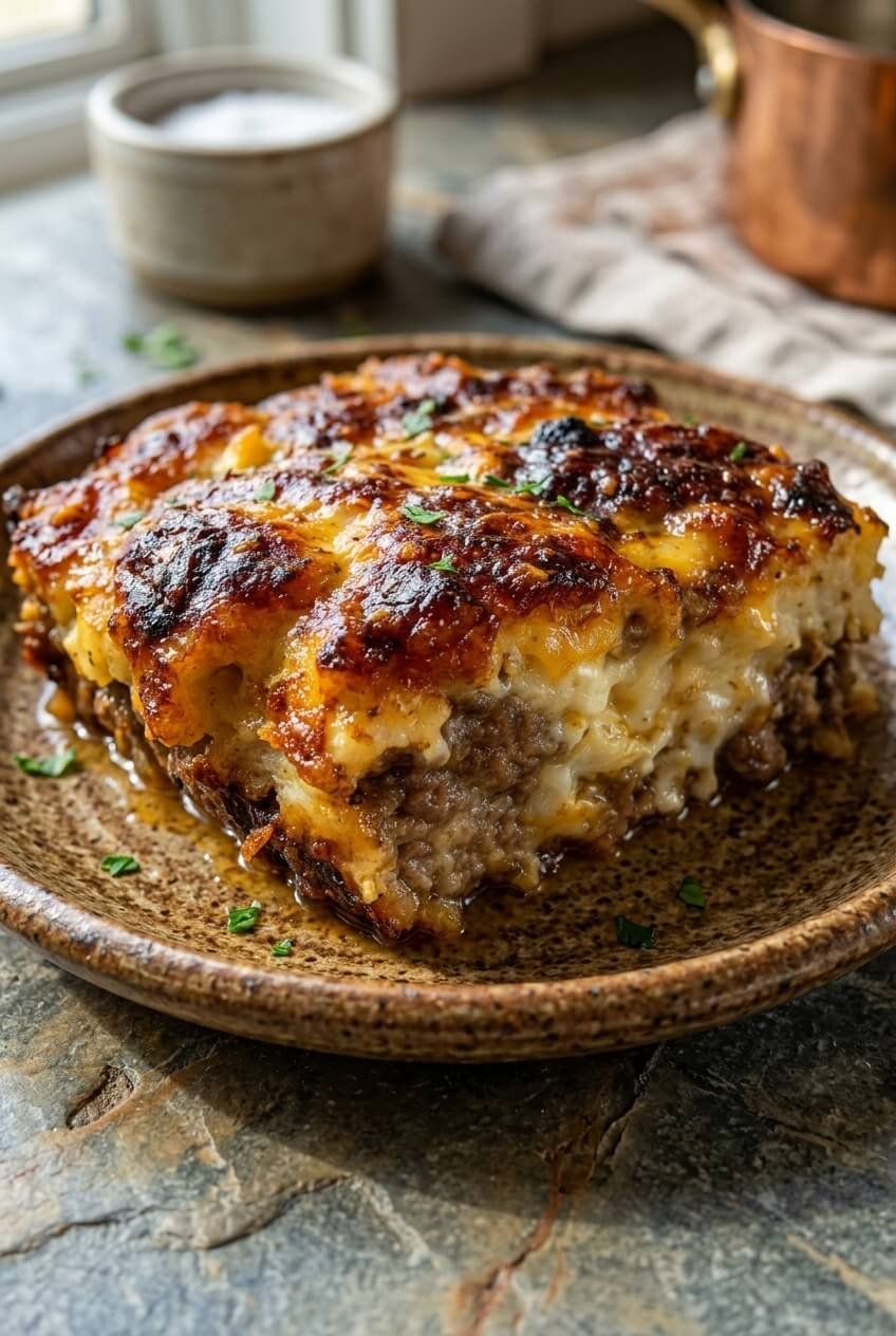 Amish Hamburger Steak Bake