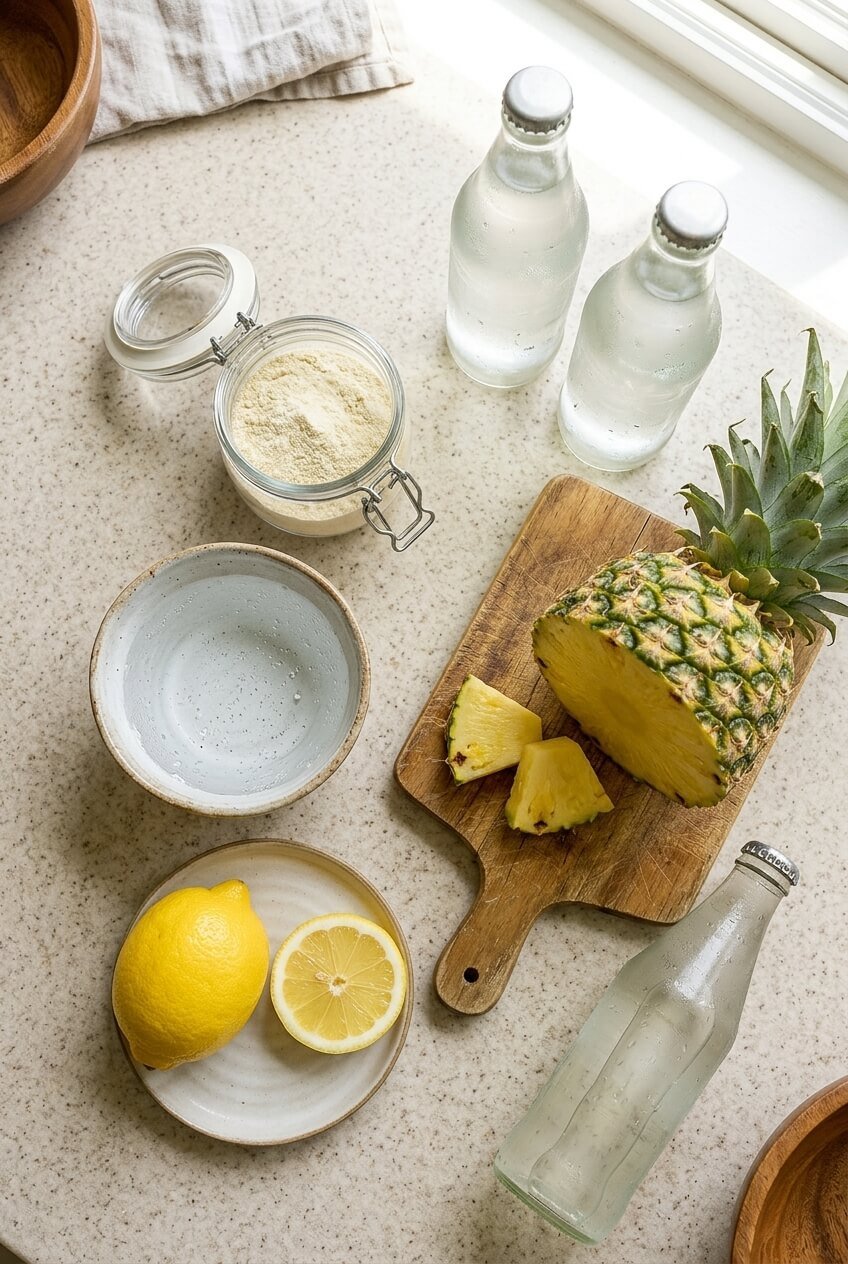ingredients for Pineapple Lemonade