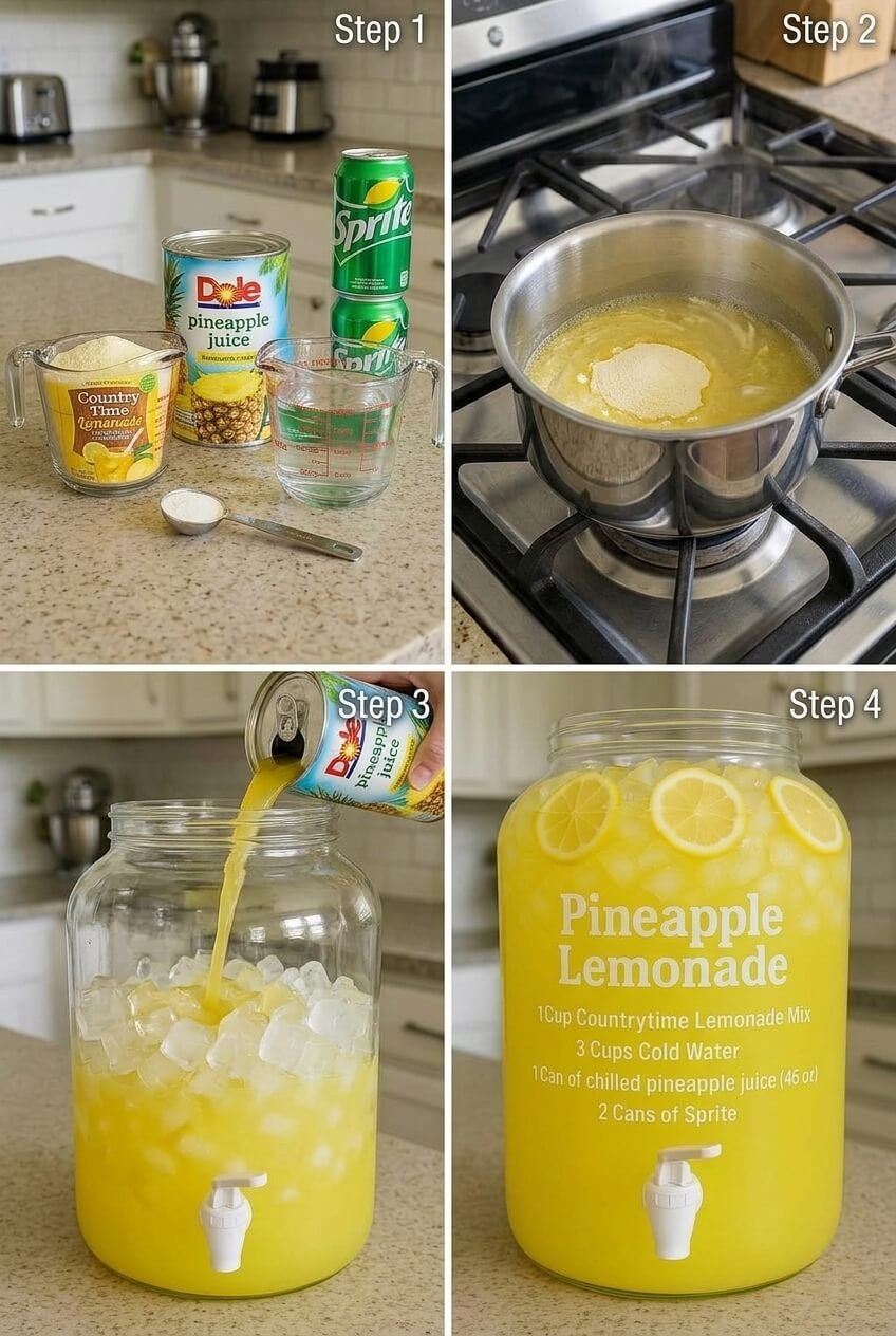 cooking Pineapple Lemonade step by step