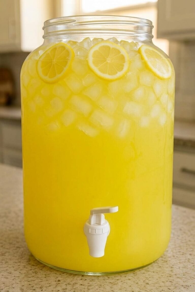 pineapple lemonade recipe - Pineapple Lemonade served in a white bowl overhead view