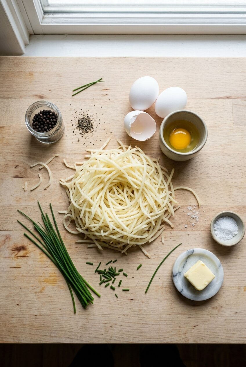 ingredients for Elegant Baked Eggs Napoleon