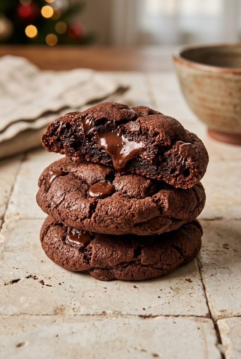levain bakery double chocolate chocolate chip recipe - Levain Bakery double chocolate chocolate chip served in a white bowl overhead view