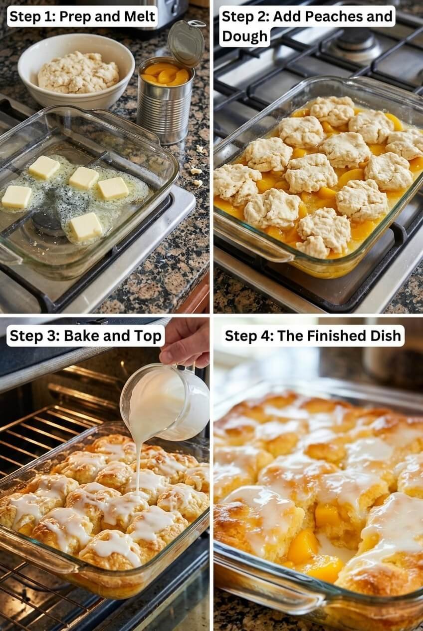 cooking Peach Butter Swim Biscuits step by step
