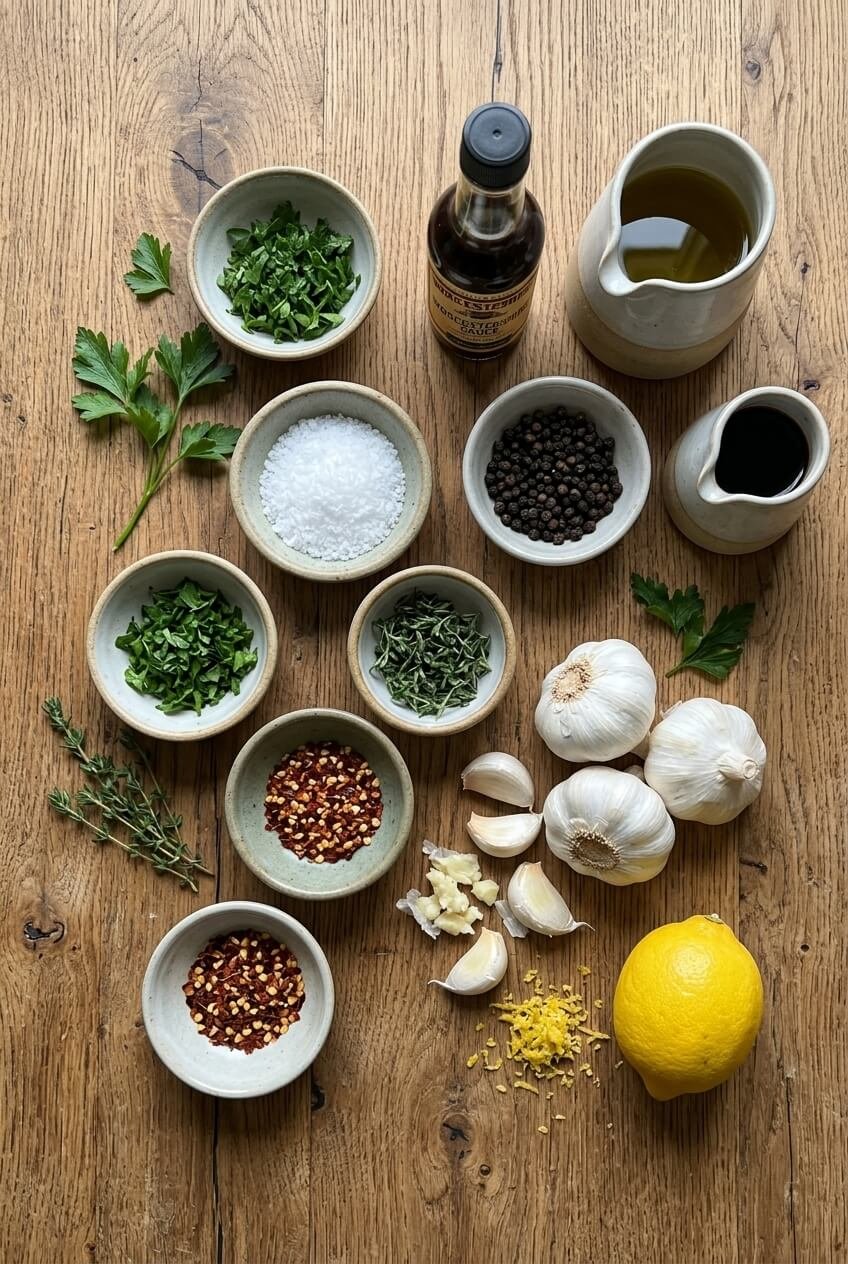 ingredients for Gordon Ramsay Steak Marinade