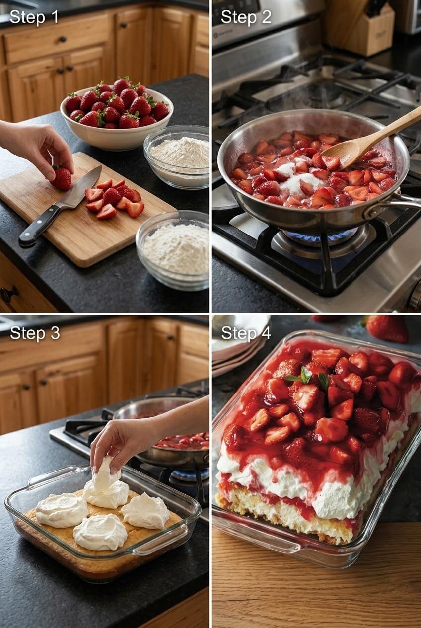 cooking Easy Strawberry Heaven step by step