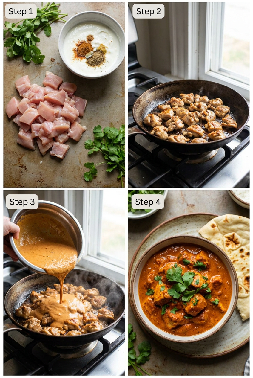 how to make Authentic Homemade Chicken Tikka Masala step by step